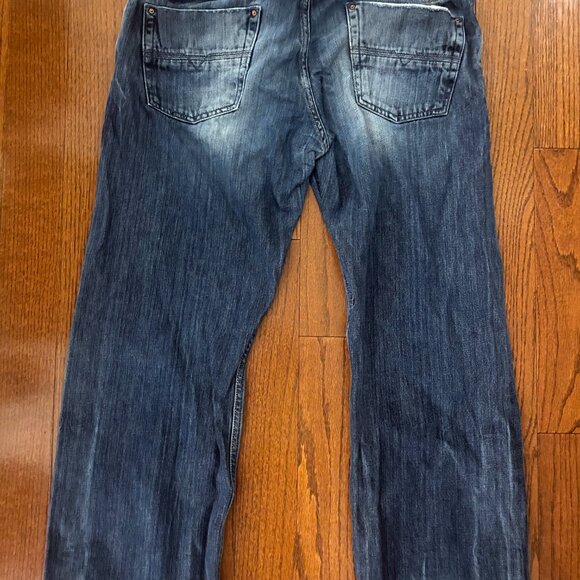Diesel - vintage KURREN distressed boot cut button fly jeans (2009) 34 x 32 - Picture 2 of 12